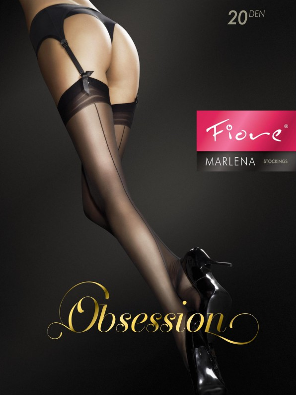 Bas Marlena 20 DEN - Obsessive - T2, Noir