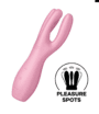 Stimulateur clitoridien et Vibromasseur point G Threesome 3 - Satisfyer - Rose