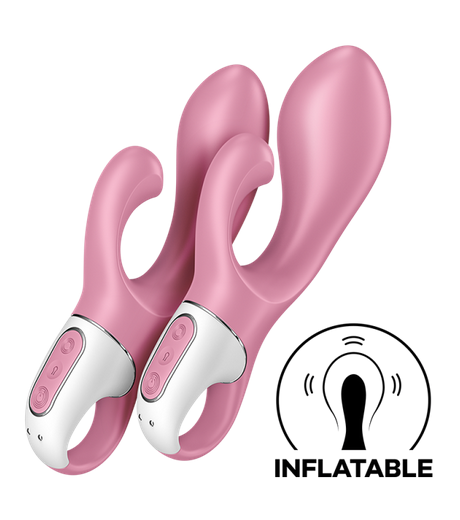 Air Pump Bunny 2 offre trois types de stimulation. 2 moteurs puissants dorlotent le point G et le vagin de leurs vibrations intenses,